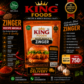 King Foods Zinger Recipe for 20KG (800g)
